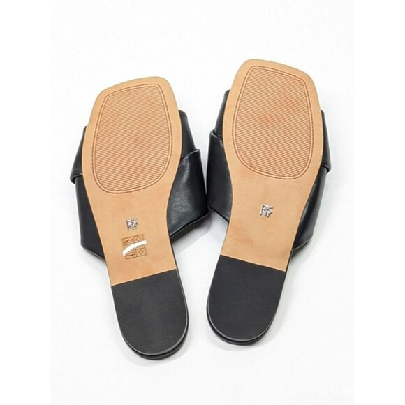 NWOB DKNY Women's Doretta Black Square Toe Slide Sandals Size 8 (MSRP $120) - Picture 7 of 8